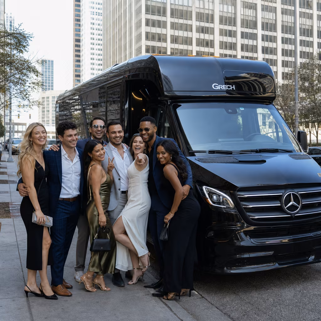Bachelor and bachelorette party bus